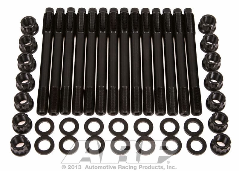 ARP fits Ford 6 CYL 4.0L (XR6) ARP2000 14mm To 1/2" Diameter Step Stud Co Head Stud Kit, 12-Point Nut AR252-4301 Autofit