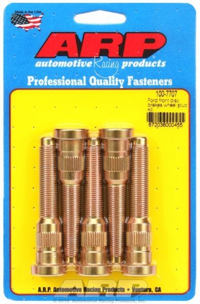 ARP fits Ford Front Disc Brake Early, 1/2" Thread (5-Pack) Competition Wheel Studs AR100-7707 Autofit