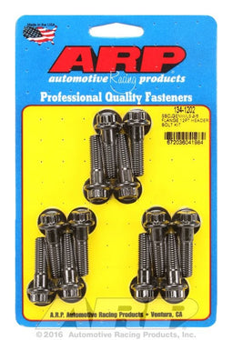 ARP fits GM LS Series M8 X 1.181" UHL (12 Pack) 3/8" Wide Header Flange Exhaust Header Bolt Kit, 12-Point Black Oxide AR134-1202 Autofit