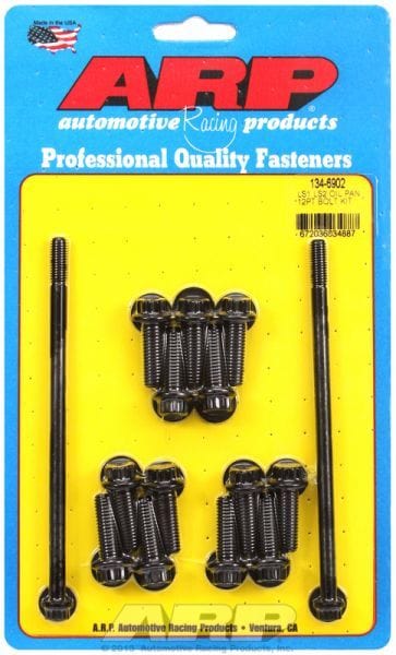 ARP fits GM LS Series Oil Pan Bolt Set, 12-Point Black Oxide AR134-6902 Autofit