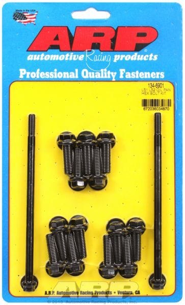 ARP fits GM LS Series Oil Pan Bolt Set, Hex Head Black Oxide AR134-6901 Autofit