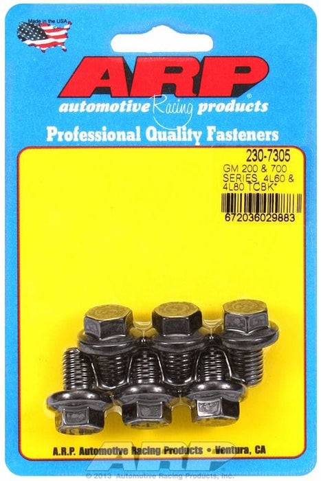 ARP fits GM TH700, 4L60 & 4L80 (6-Piece fits Truck), M10 X 1.5 Thread x . Torque Converter Bolt Kit AR230-7305 Autofit