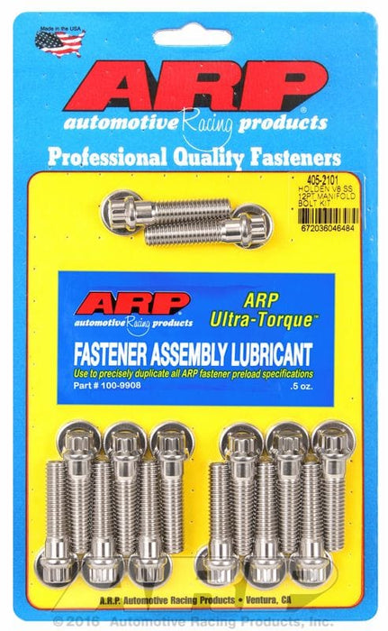 ARP fits Holden 253-308 (Early) Intake Manifold Bolt Kit, 12-Point S/S AR405-2101 Autofit