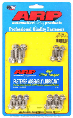ARP fits Holden V8 253-308 Oil Pan Bolt Kit, Hex Nut S/S AR405-1802 Autofit