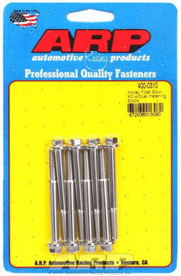 ARP fits Holley Dual Metering Block (8-Piece) S/S Carburettor Float Bowl Kit, Hex Head AR400-0310 Autofit