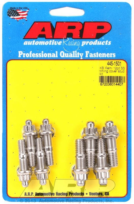 ARP fits KB Hemi Timing Cover Stud Kit, 12-Point S/S AR445-1501 Autofit