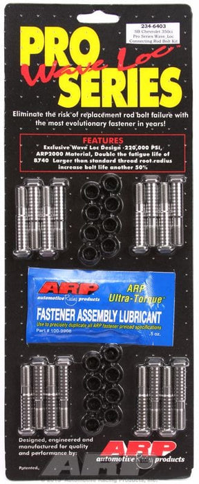 ARP fits SB Chev 305-307-327-350 L/J 3/8" Wave-Loc ARP2000 Conrod Bolt Set AR234-6403 Autofit