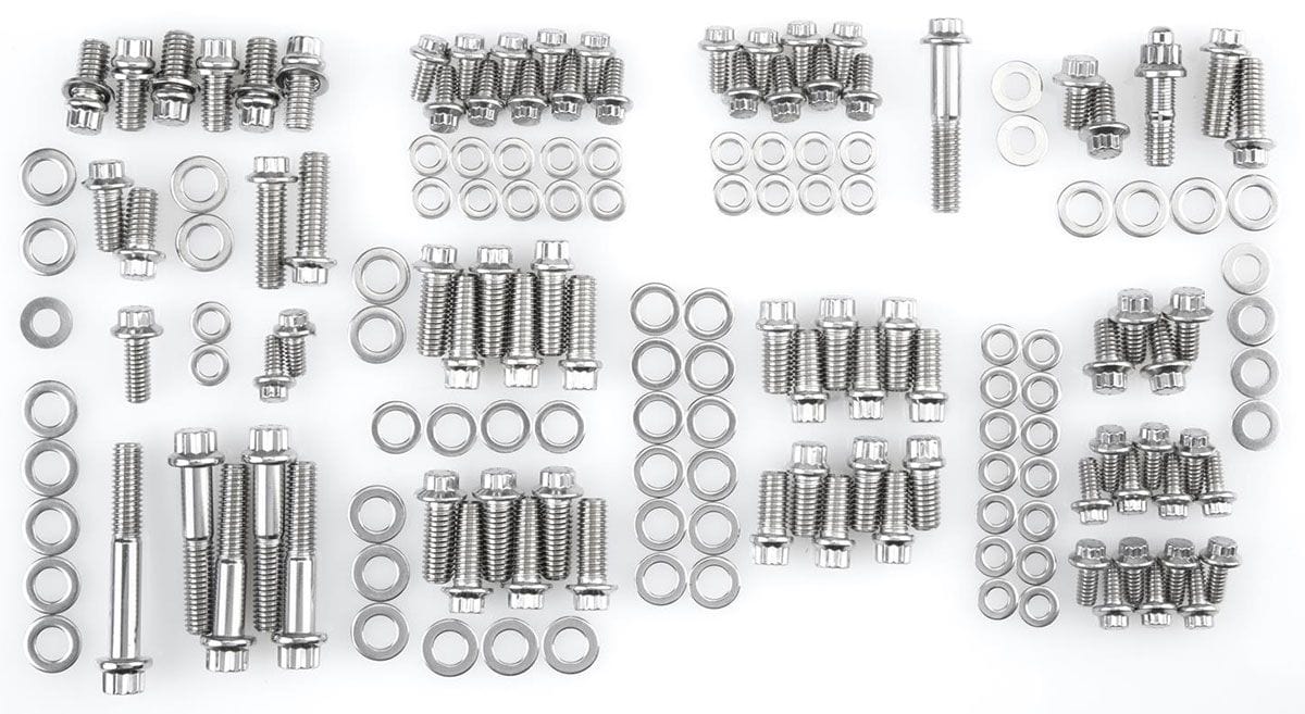 ARP fits SB Chev 350-400 With Headers (1986 & Earlier) Engine Accessory Bolt Kit, 12-Point Head S/S AR534-9501 Autofit