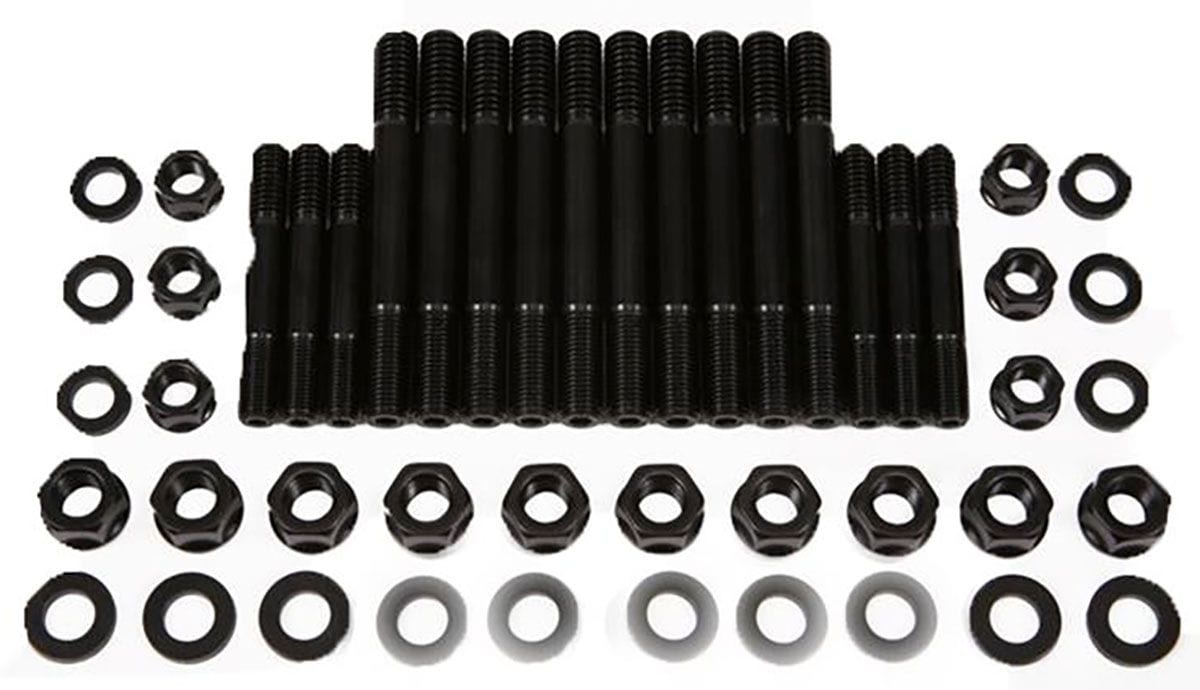 ARP fits SB Chev Dart SHP Iron Black Main Stud Kit, 4-Bolt Main Hex Nut AR134-5605 Autofit