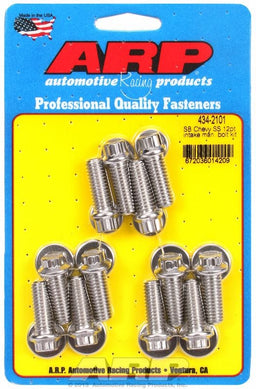 ARP fits SB Chev (Not Vortec) Intake Manifold Bolt Kit, 12-Point Head S/S AR434-2101 Autofit