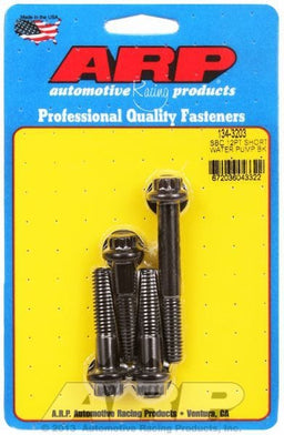 ARP fits SB Chev With Short Water Pump Water Pump Bolt Kit, 12-Point Head Black Oxide AR134-3203 Autofit