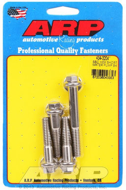 ARP fits SB Chev With Short Water Pump Water Pump Bolt Kit, Hex Head S/S AR434-3204 Autofit