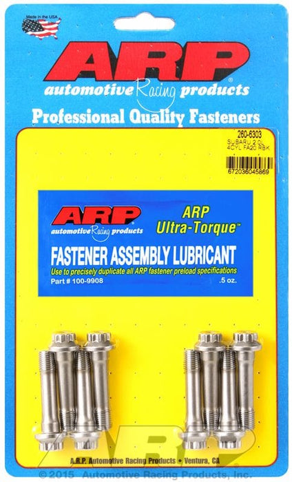 ARP fits Subaru BRZ 2.0L FA20 Conrod Bolt Set, Pro Series ARP2000 AR260-6303 Autofit