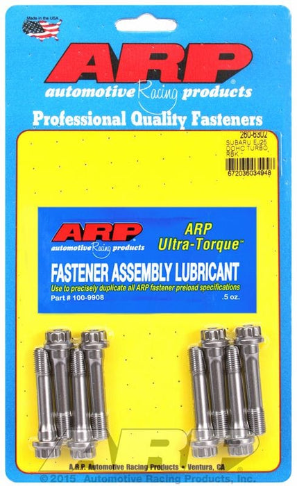 ARP fits Subaru EJ25 DOHC Turbo Conrod Bolt Set, Pro Series ARP2000 AR260-6302 Autofit