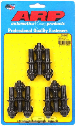 ARP fits Top Fuel Motor Plate With 1/4" Spacer, 7/16" Thread x 2.400" OAL Bellhousing Stud Kit, 12-Point Nut Black Oxide AR245-0201 Autofit