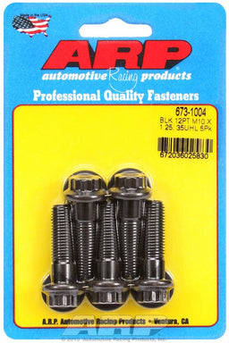 ARP M10 x 1.25 Thread x 35mm UHL With 12mm Socket Head 5-Pack Bolt Kit, 12-Point S/S AR673-1004 Autofit