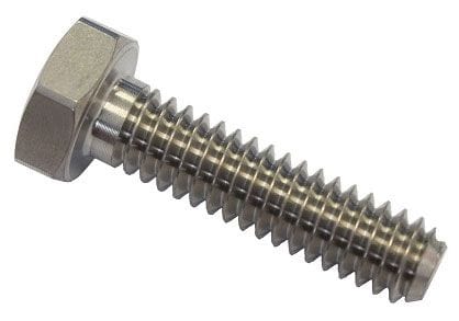 ASTRO 1/4-28 UNF x 1.250" UHL, Hex Head, 3/4" Thread Length, Each Titanium Bolt AST-5412 Autofit
