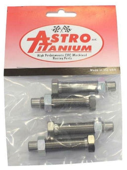 ASTRO Suit Torsion Stop With Steel Jam Nuts (4 Pack) Titanium Bolt AST-5719BK Autofit