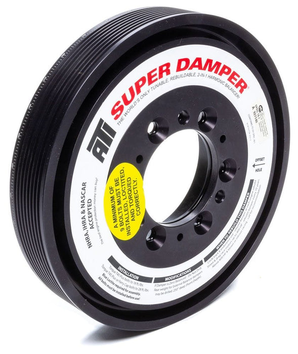 ATI Suit BB Chev, Internal Balance Super Damper Harmonic Balancer 8" Dia. SFI Approved ATI917062 Autofit