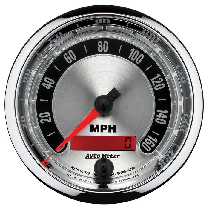 AUTOMETER 0-160 MPH, 3-3/8"., In-Dash American Muscle Speedometer AU1288 Autofit