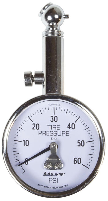 AUTOMETER 1-1/2", 0-60 psi Auto gage Tyre Pressure Gauge AU2343 Autofit