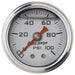 AUTOMETER 1-1/2", Full sweep Mechanical, Silver Dial Face, 0-100 psi Auto gage Series Fuel Pressure Gauge AU2180 Autofit