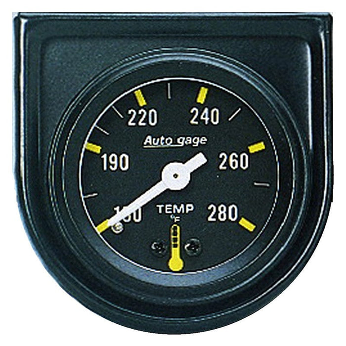 AUTOMETER 1-1/2", Individual Console, Mechanical, 130-280°F Auto gage Series Water Temperature Gauge AU2352 Autofit