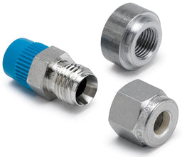 AUTOMETER 1/4" Compression to 1/8" NPT connector fitting and mating 1/8" NPT we Pyrometer Accessories AU5254 Autofit