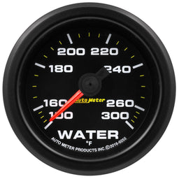 AUTOMETER 2-1/16", 100-280°F, Electric with Peak & Warning Extreme Environment Water Temp Gauge AU9255 Autofit