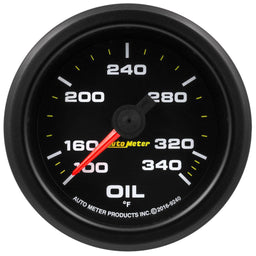 AUTOMETER 2-1/16", 100-340°F, Electric with Peak & Warning Extreme Environment Oil Temp Gauge AU9240 Autofit