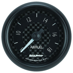 AUTOMETER 2-1/16", Black Carbon Fiber Dial, Analog Full Sweep Electrical, 8:1-1 GT Series Air/Fuel Ratio Gauge AU8070 Autofit
