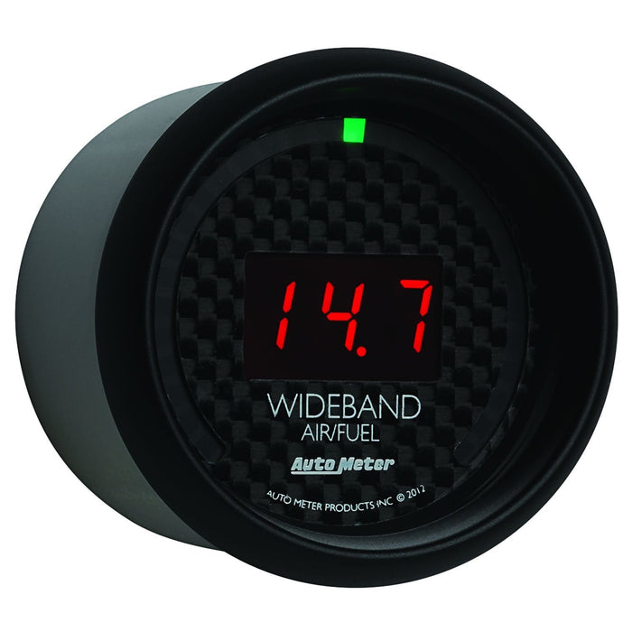 AUTOMETER 2-1/16", Black Carbon Fiber Dial, Full Sweep Electrical GT Series Air Fuel Ratio Gauge AU8079 Autofit