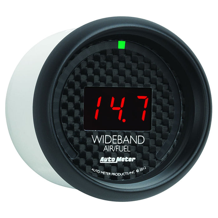 AUTOMETER 2-1/16", Black Carbon Fiber Dial, Full Sweep Electrical GT Series Air Fuel Ratio Gauge AU8079 Autofit