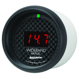 AUTOMETER 2-1/16", Black Carbon Fiber Dial, Full Sweep Electrical GT Series Air Fuel Ratio Gauge AU8079 Autofit