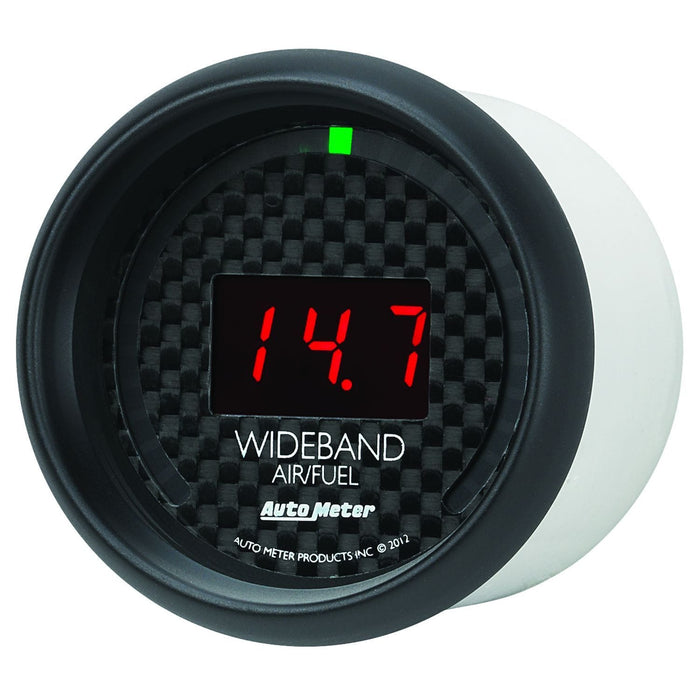 AUTOMETER 2-1/16", Black Carbon Fiber Dial, Full Sweep Electrical GT Series Air Fuel Ratio Gauge AU8079 Autofit