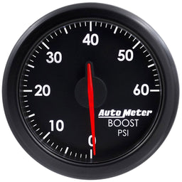 AUTOMETER 2-1/16", Black Dial, Full Sweep Electric, 0-60 PSI AirDrive Series Boost Gauge AU9160-T Autofit