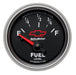 AUTOMETER 2-1/16", Black Dial, Short Sweep Electric, 0-90 ohm Chev Bow-Tie Fuel Level Gauge AU3613-00406 Autofit