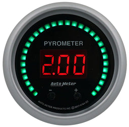 AUTOMETER 2-1/16", Digital, 0-2000°F (0-1100°C) Sport-Comp Series 2CH Pyrometer (EGT) Gauge AU6744-SC Autofit