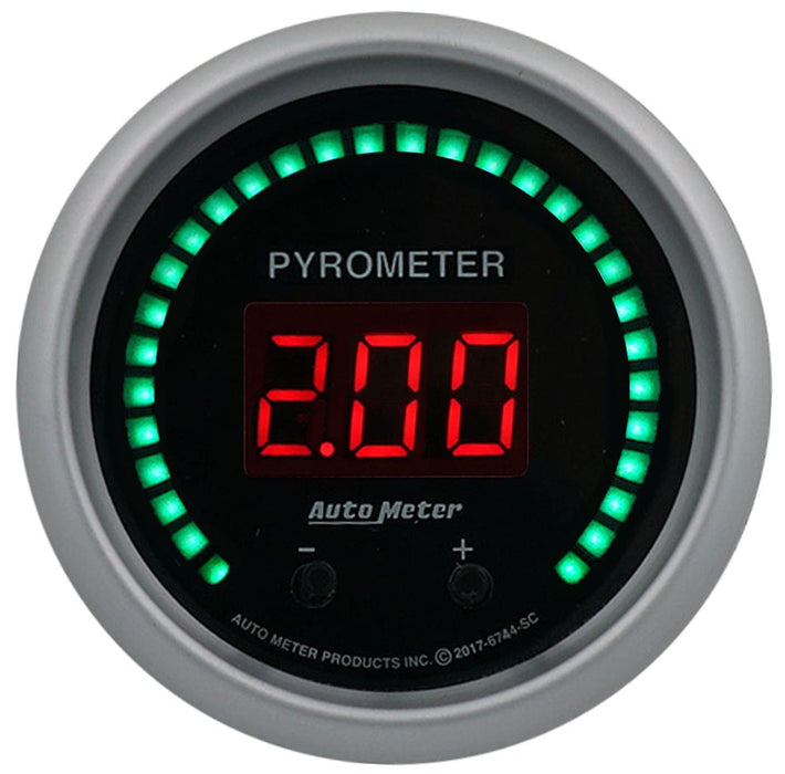 AUTOMETER 2-1/16", Digital, 0-2000°F (0-1100°C) Sport-Comp Series 2CH Pyrometer (EGT) Gauge AU6744-SC Autofit