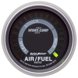 AUTOMETER 2-1/16", Digital, Narrowband, Range: Lean-Rich Sport-Comp II Air / Fuel Ratio Gauge AU3675 Autofit