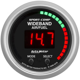 AUTOMETER 2-1/16", Digital, Wideband, Range: AFR or LAMBDA Sport-Comp Air/Fuel Ratio Pro Gauge AU3378 Autofit
