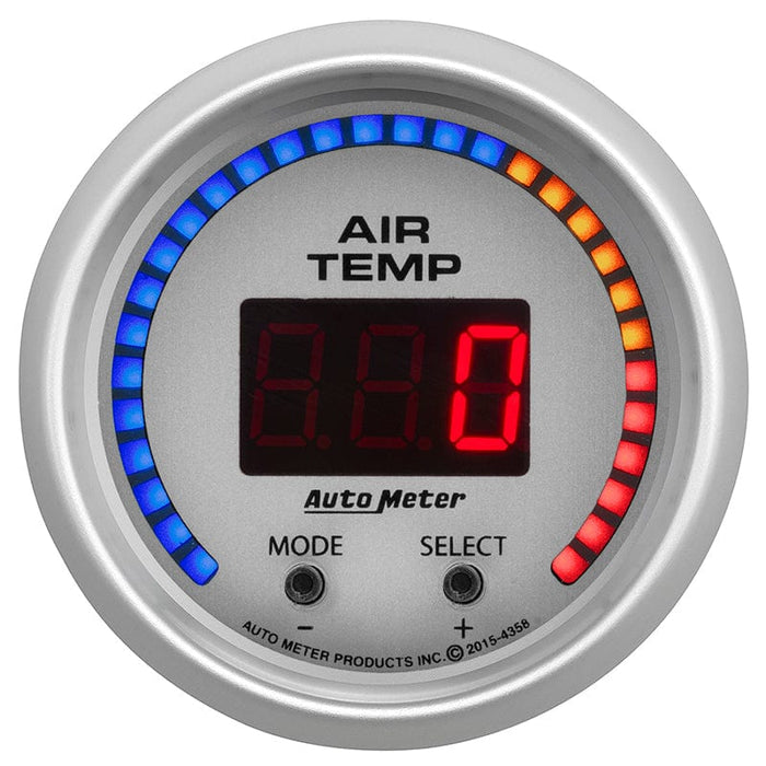AUTOMETER 2-1/16", Dual Channel Electrical, 100-300 °F Ultra-Lite Series Air Temrature Gauge AU4358 Autofit
