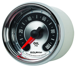 AUTOMETER 2-1/16", Full Sweep Electric, 0-100 psi American Muscle Oil Pressure Gauge AU1253 Autofit