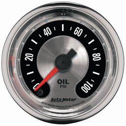 AUTOMETER 2-1/16", Full Sweep Electric, 0-100 psi American Muscle Oil Pressure Gauge AU1253 Autofit