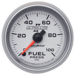 AUTOMETER 2-1/16", Full Sweep Electric, 0-100 psi Ultra-Lite II Series Fuel Pressure Gauge AU4963 Autofit