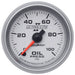AUTOMETER 2-1/16", Full Sweep Electric, 0-100 psi Ultra-Lite II Series Oil Pressure Gauge AU4953 Autofit