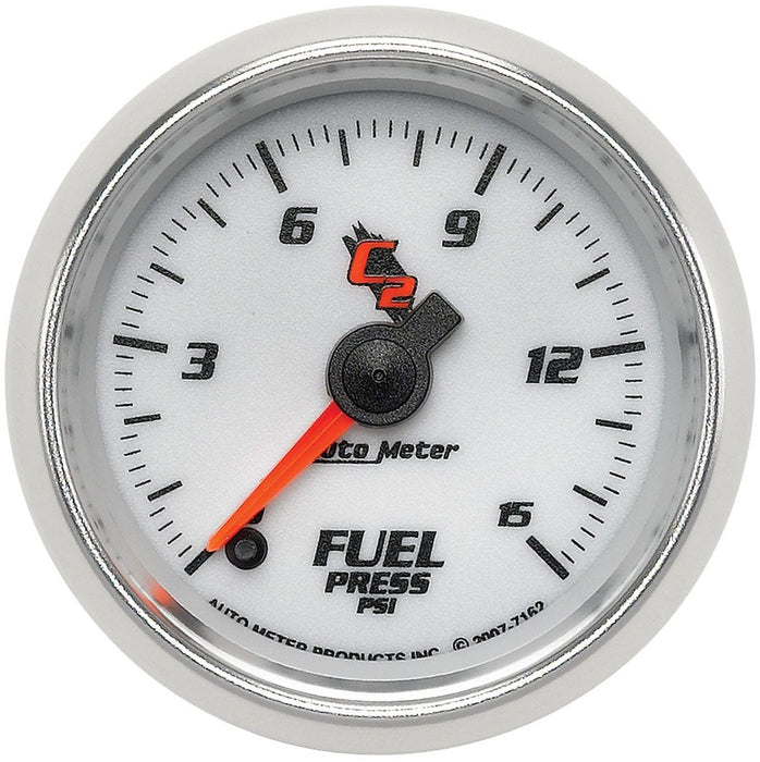 AUTOMETER 2-1/16", Full Sweep Electric, 0-15 psi C2 Series Fuel Pressure Gauge AU7162 Autofit