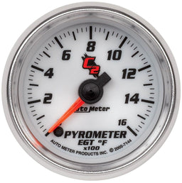 AUTOMETER 2-1/16", Full Sweep Electric, 0-1600°F C2 Series Pyrometer Gauge AU7144 Autofit
