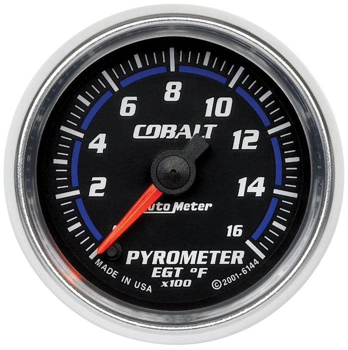AUTOMETER 2-1/16", Full Sweep Electric, 0-1600°F Cobalt Series Pyrometer Gauge AU6144 Autofit