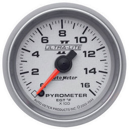 AUTOMETER 2-1/16", Full Sweep Electric, 0-1600°F Ultra-Lite II Series Pyrometer Gauge AU4944 Autofit